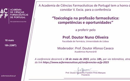 Conferências ACFP 2023 – Toxicologia na profissão farmacêutica: competências e oportunidades